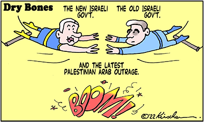 Dry Bones cartoon,Israel,Jenin, Lapid, Bibi, Netanyahu,terror, terrorism,Palestinian,