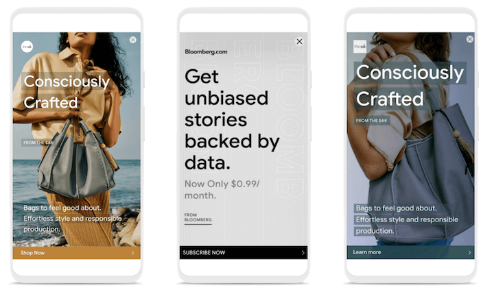 google marketing live announcements - mobile-first responsive display ad layouts