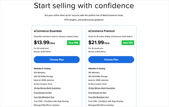Bluehost WooCommerce Hosting Angebot und Tarife Bluehost WooCommerce Hosting Angebot und Tarife