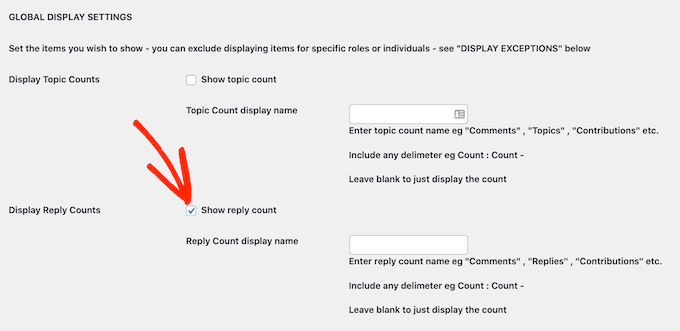 Adding the reply count to the user profile Adding the reply count to the user profile