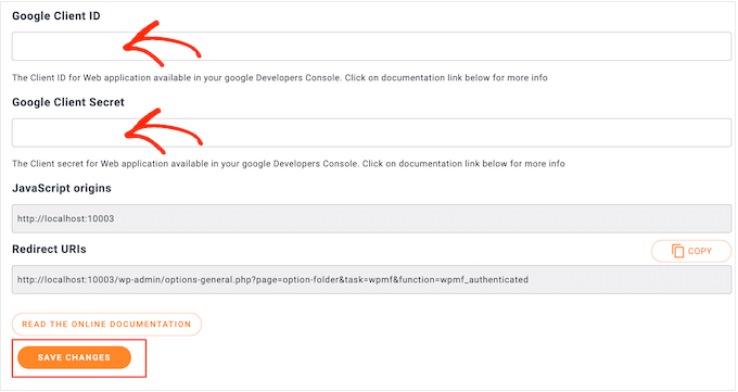 Adding a client secret to your website or blog Adding a client secret to your website or blog