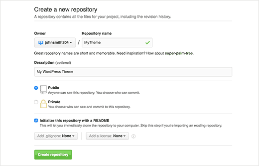 So erstellen Sie ein neues GitHub-Repository