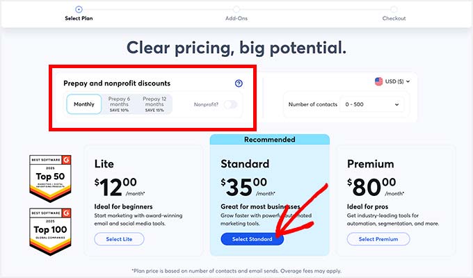 Constant Contact Preispläne Constant Contact Preispläne