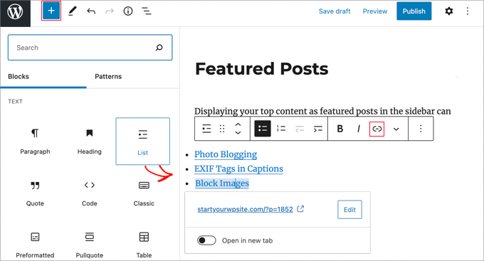 featured method 3 list block featured method 3 list block