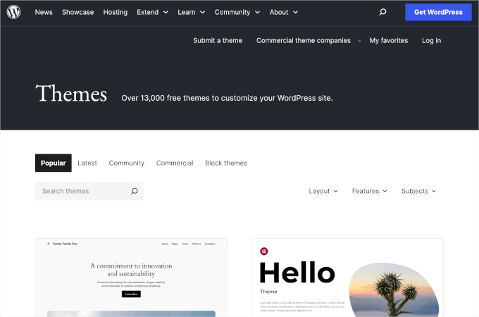 WordPress themes WordPress themes