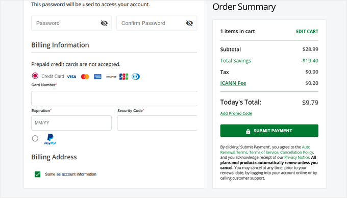 Network Solutions Checkout and Place Order Network Solutions Checkout and Place Order