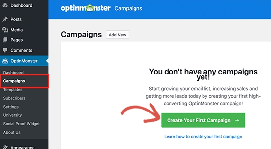 Create new campaign Create new campaign