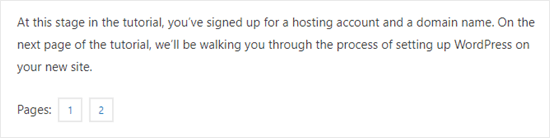 Der Seitenumbruch, wie er auf einer Website erscheint Der Seitenumbruch, wie er auf einer Website erscheint