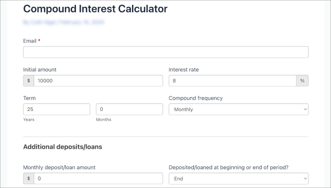 Calculadora de juros compostos - prévia Calculadora de juros compostos - prévia
