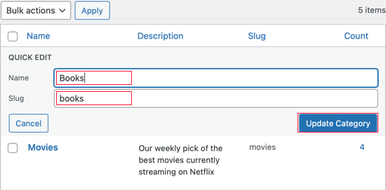 The Quick Edit Metabox Will Now Be Displayed The Quick Edit Metabox Will Now Be Displayed