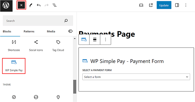 WP Simple Pay bloğunu sayfaya veya gönderiye ekleyin WP Simple Pay bloğunu sayfaya veya gönderiye ekleyin