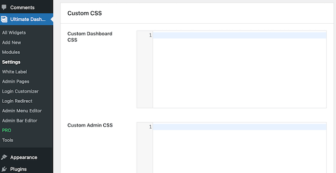 inspect-tool-debug How to add custom code to the WordPress admin area