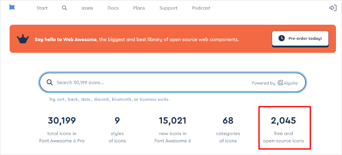 Font Awesome website Font Awesome website