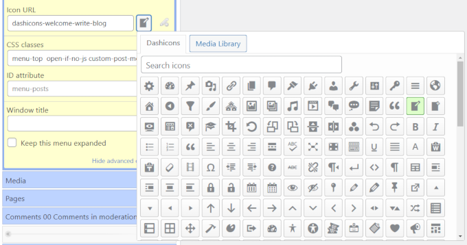Select font icon Select font icon