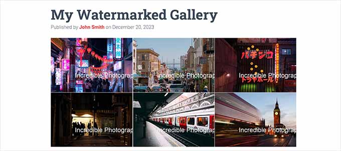 Watermarked gallery preview Watermarked gallery preview