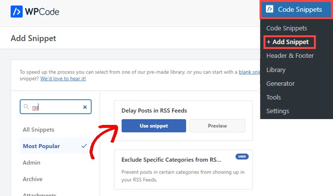 Add a snippet using WPCode Add a snippet using WPCode