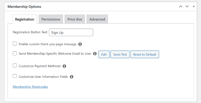 MemberPress options MemberPress options